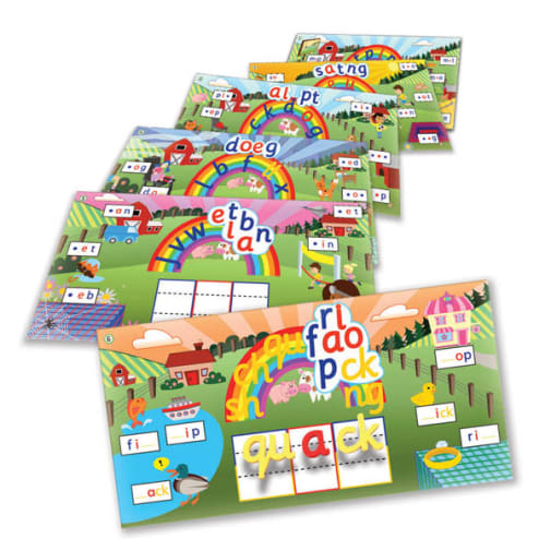 Rainbow Phonics Word Farm Magnetic Landscapes Set 1