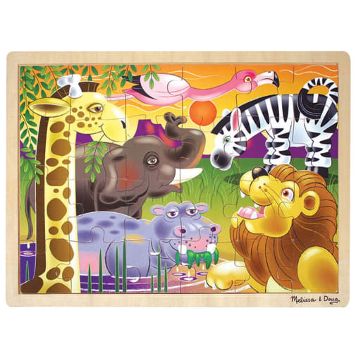 Melissa & Doug African Plains - 24 Piece Jigsaw Puzzle
