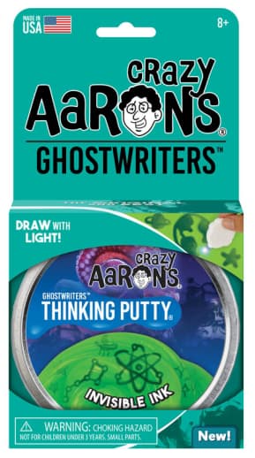 Invisible Ink Putty 4" Tin with Glow Charger (Ghostwriters)