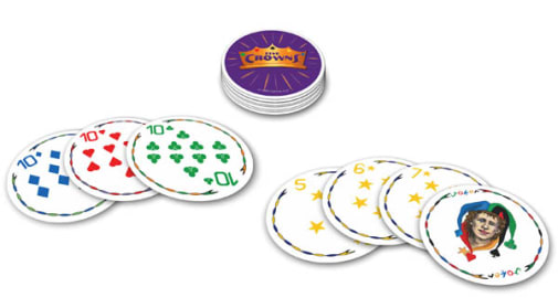 Five Crowns Card Game Mini Round Tin
