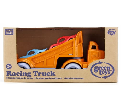 Green Toys Plastic Racing Truck with 2 Racers