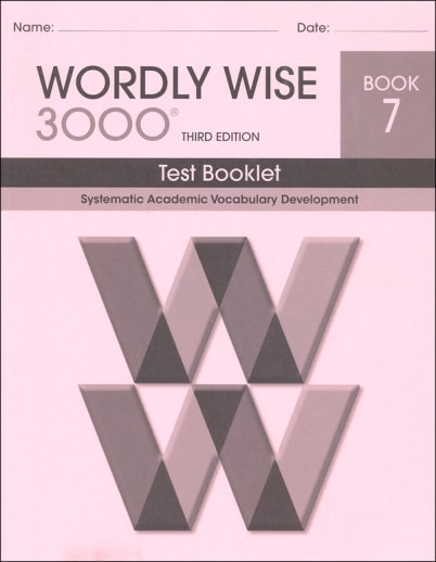 Wordly Wise 3000 3rd Edition Test Book 7