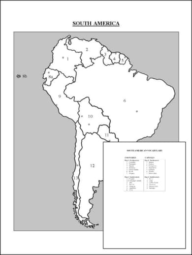 Trick Geography: South America Review Card