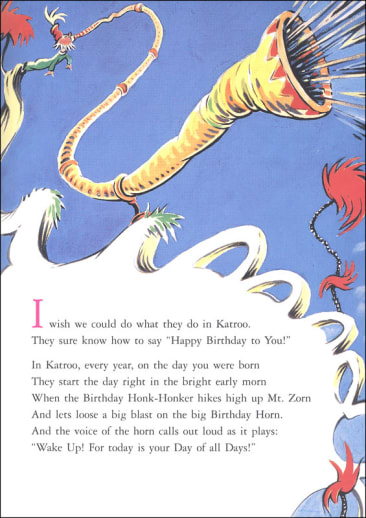 Happy Birthday to You! by Dr. Seuss