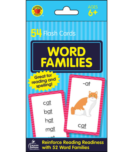 Word Families Flash Cards
