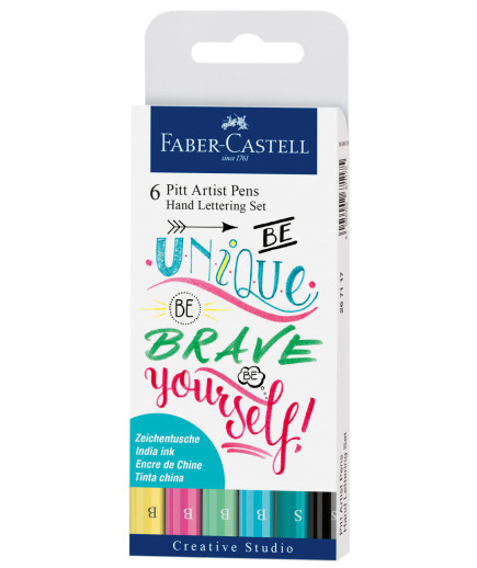 Pitt Artist Pens Hand Lettering Set (6 count)