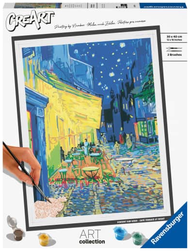 Ravensburger CreArt Paint by Number: Van Gogh Cafe Terrace at Night (12x16)