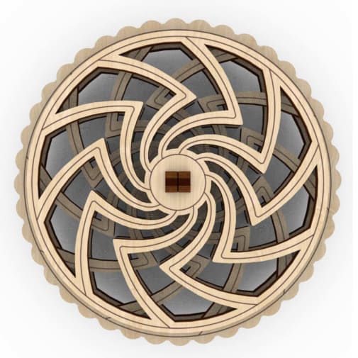 Fidget Optical Illusion Wooden Model