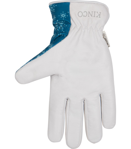 Women's KincoPro&trade; Lined Premium Grain Goatskin & Synthetic Hybrid, Blue, large