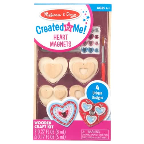 Melissa & Doug Created by Me! Hearts Magnets Wooden Craft Kit