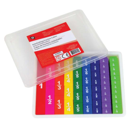 Interlocking Fraction Cubes (set of 51)