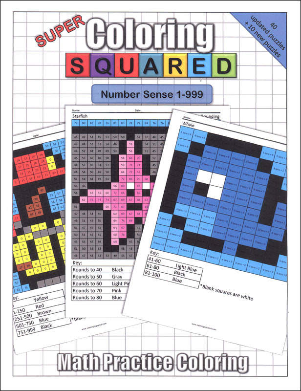 その他 squaretaerminal Super Coloring Squared: Number Sense 1-999