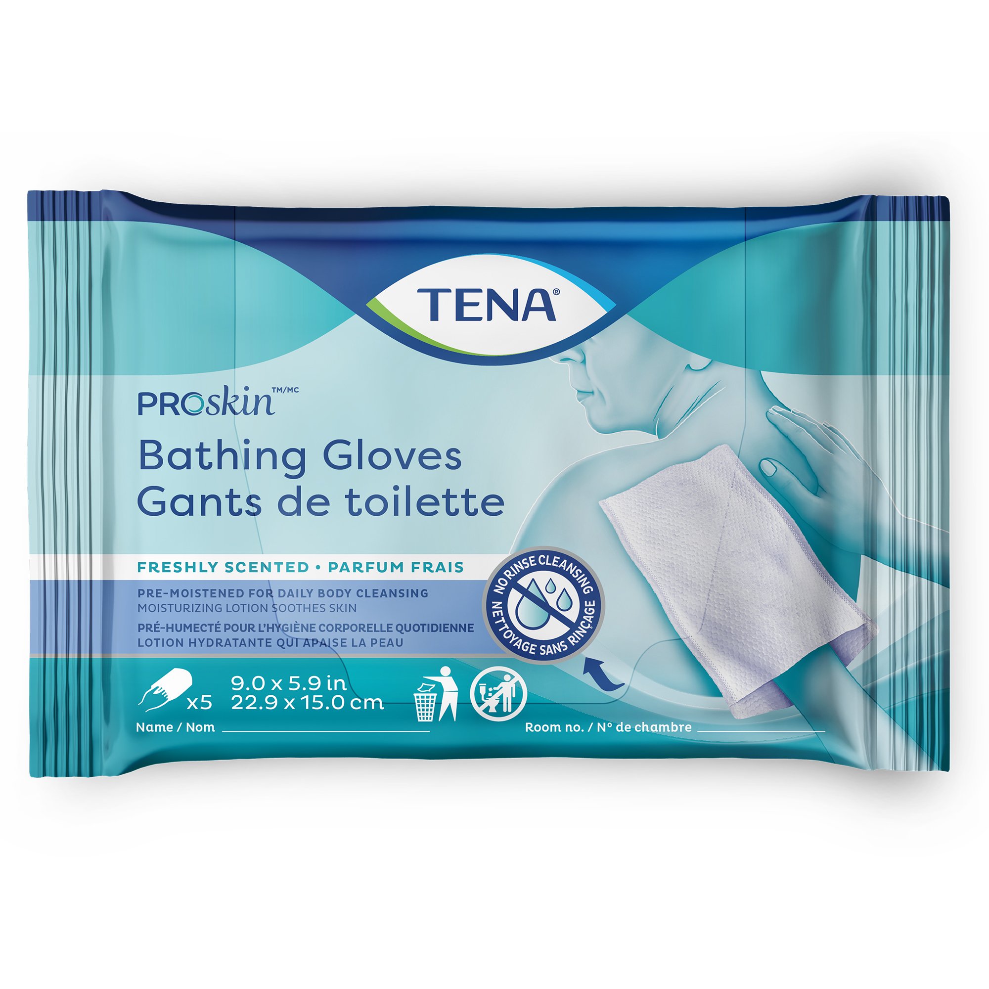 TENA ProSkin Bathing Gloves, Freshly Scented MK 1205116