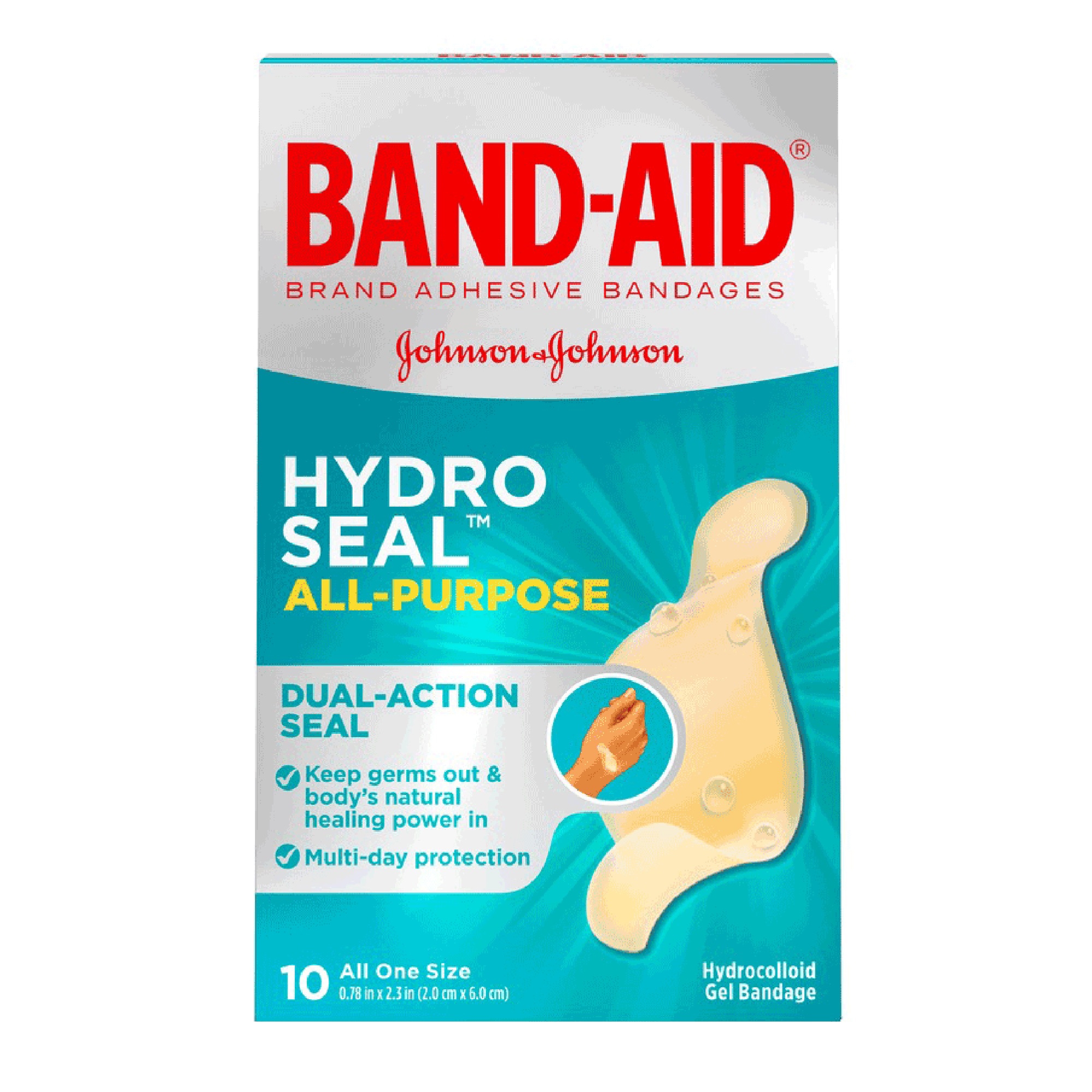 Band-Aid Hydro Seal All-Purpose Hydrocolloid Gel Bandages MK 1190354