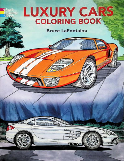 Luxury Cars Coloring Book
