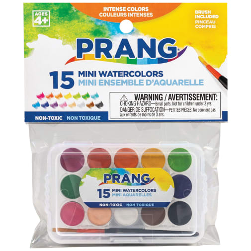 Prang Watercolor Paint Mini Set (15 count)