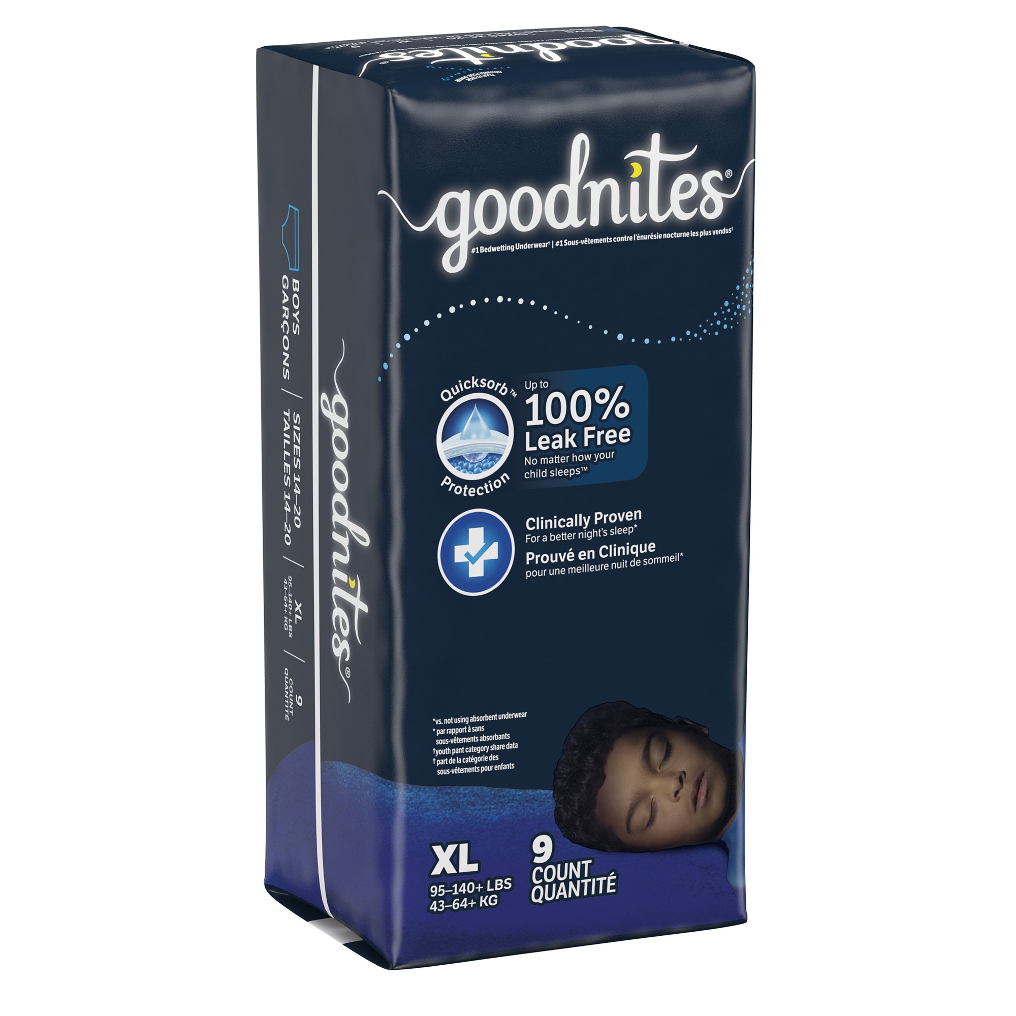 Goodnites Boys Heavy Absorbency Nighttime Underwear, Extra Large MK 1184210