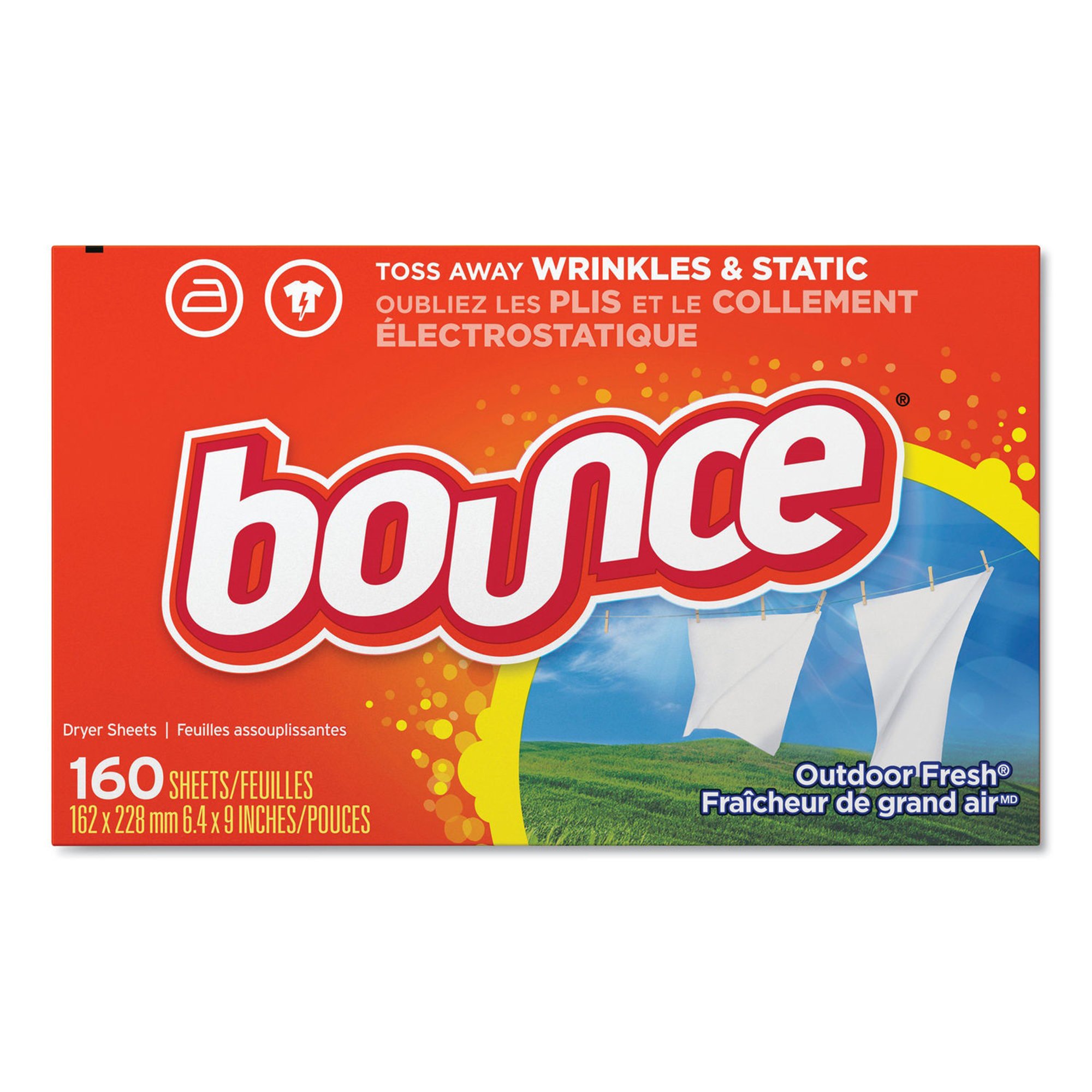 Bounce Outdoor Fresh Fabric Softener Dryer Sheets MK 547461