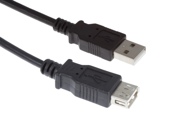 CablesAndKits USB EXT 6ft Male A to Female A  Black, Extension Cable