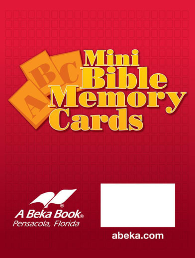 Abeka Mini ABC Bible Memory Cards