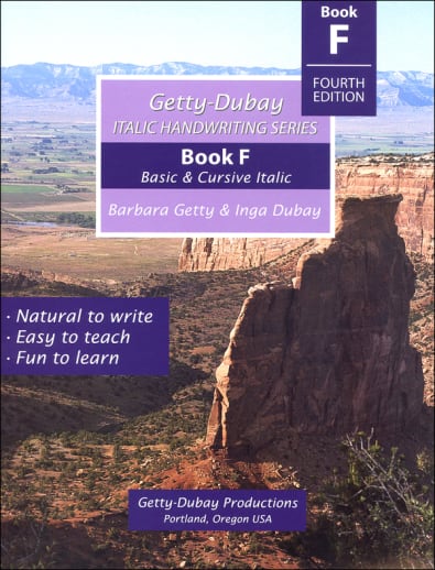 Getty-Dubay Italic Handwriting Series Book F Fourth Edition