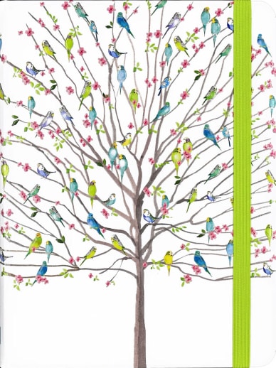 Tree of Budgies Mid-Size Journal
