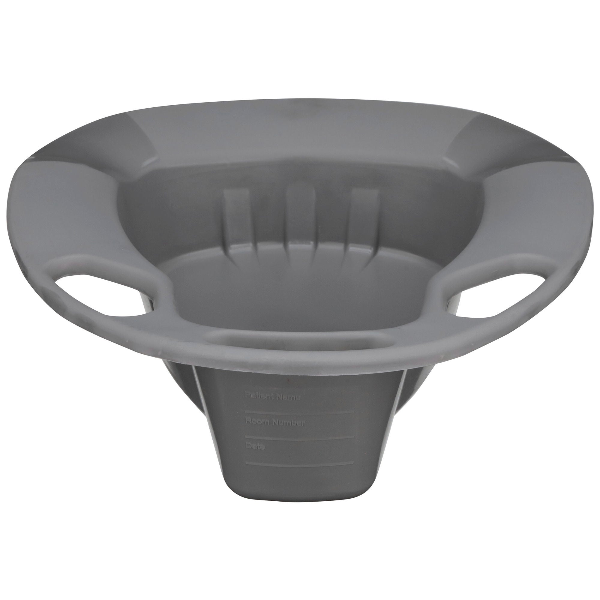 McKesson Stackable Bedpan, nonstick Plastic, Graphite Color MK 1028130