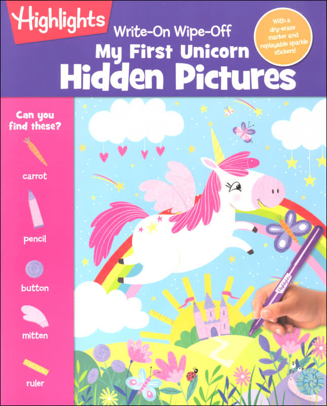 Write-On Wipe-Off My First Unicorn Hidden Pictures
