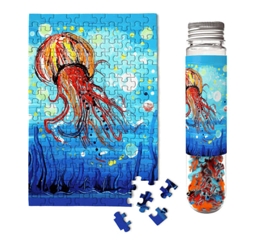 MicroPuzzles Bubbly Jellyfish 150-Piece Jigsaw Puzzle