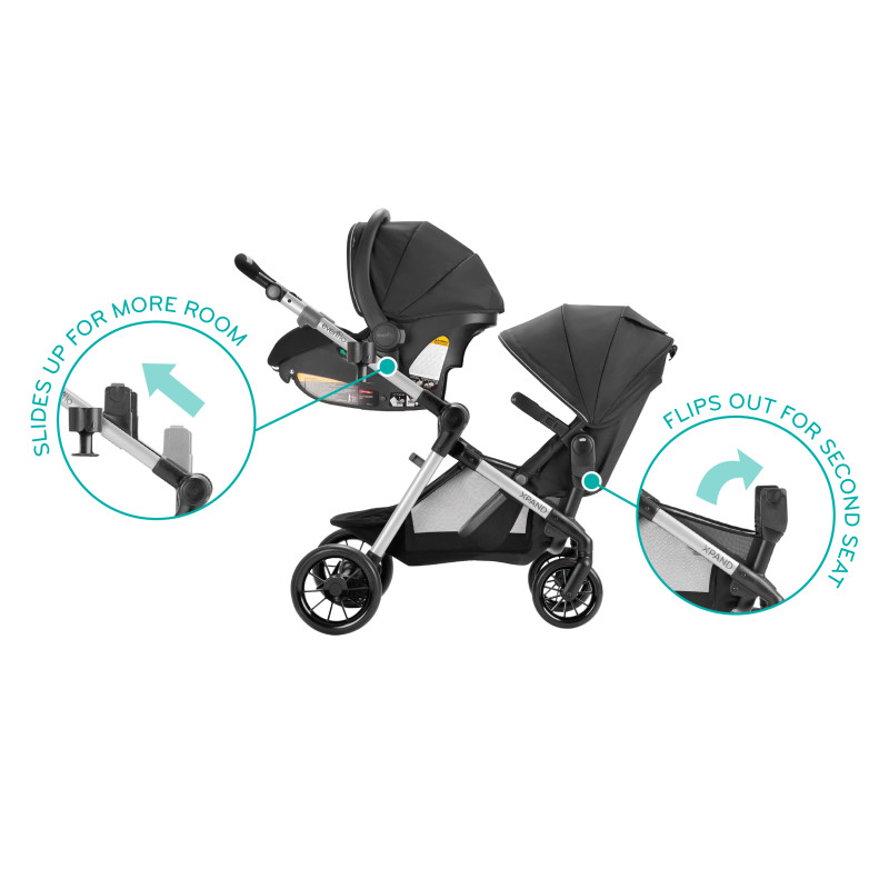Pivot Xpand™ Modular Travel System With SafeMax Infant Car Seat (Stallion) Lifestyle Photo Pivot Xpand™ Modular Travel System With SafeMax Infant Car Seat (Stallion) Lifestyle Photo
