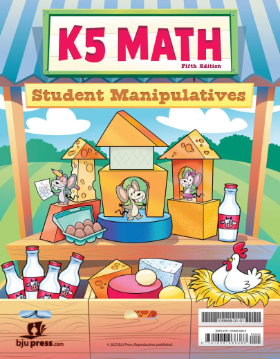 BJU Press Math K5 Student Manipulative Packet 5th Edition