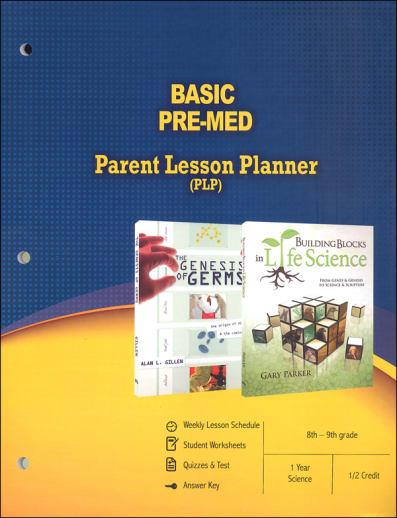 Basic Pre-Med Parent Lesson Planner