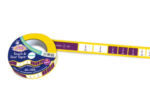 Teach and Tear Fraction Tape