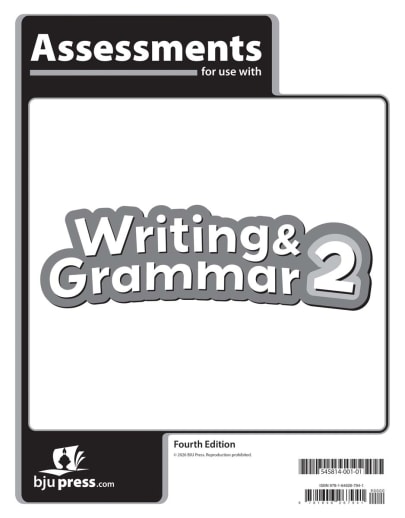 BJU Press English 2 Assessments 4th Edition