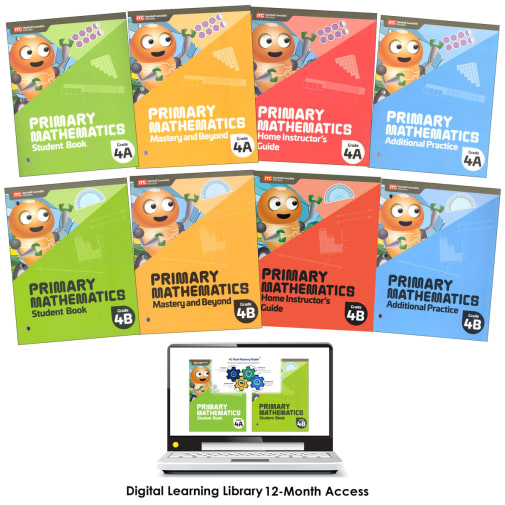 Primary Math 2022 Grade 4 Full-Year Set & Digital Learning