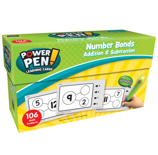 Power Pen Learning Cards: Number Bonds - Addition & Subtraction