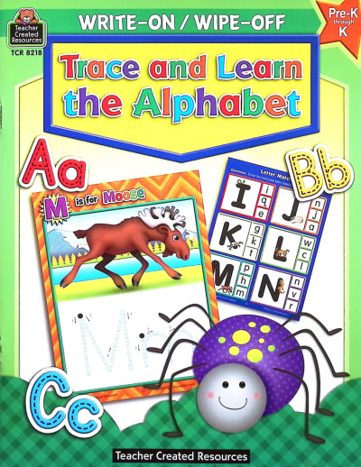 Write On Wipe Off Trace and Learn the Alphabet