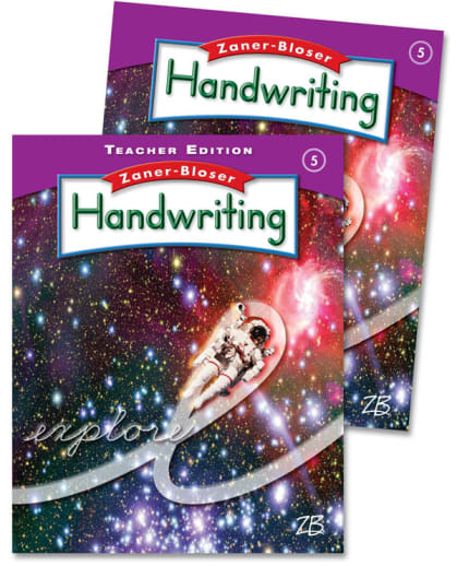 Zaner-Bloser Handwriting Grade 5 Home School Bundle - Student Edition/Teacher Edition (2012 edition)