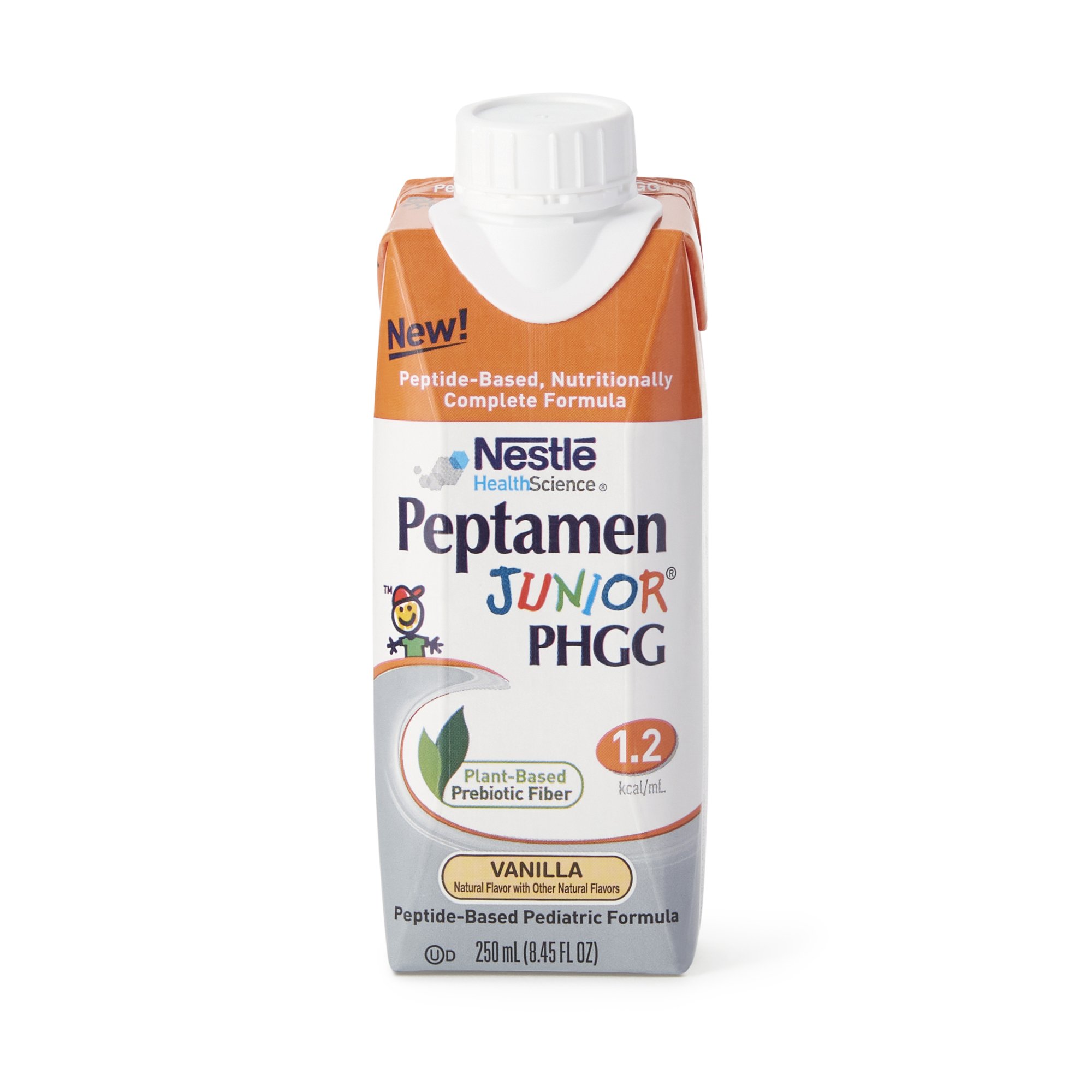 Peptamen Junior PHGG Peptide-Based Pediatric Formula, Vanilla, 8.45-oz. carton MK 1196670