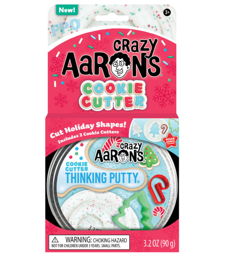 Crazy Aaron's Cookie Cutter Thinking Putty 4" Tin