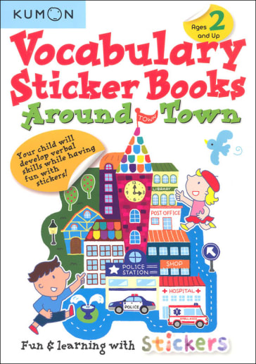 Around Town Kumon Vocabulary Sticker Book