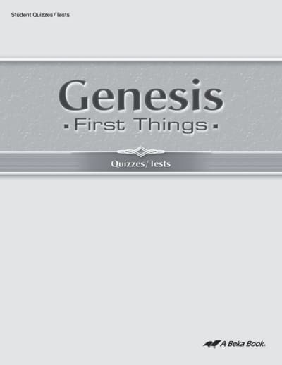 Genesis: First Things Quiz and Test Book