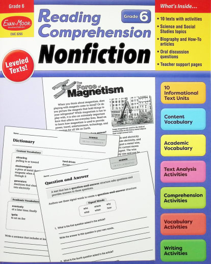 Reading Comprehension: Nonfiction, Grade 6