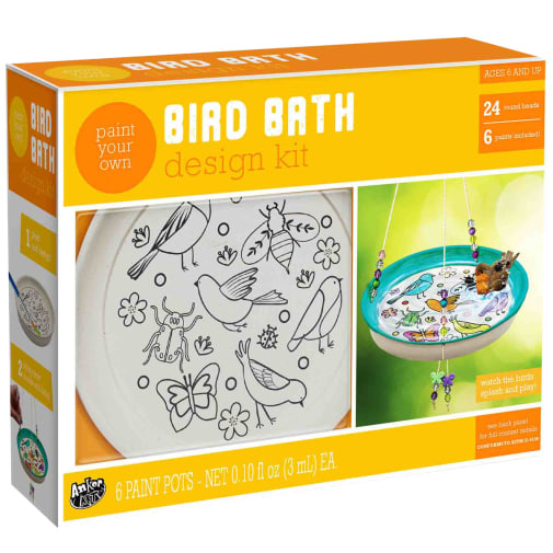 Paint Your Own Bird Bath Design Kit