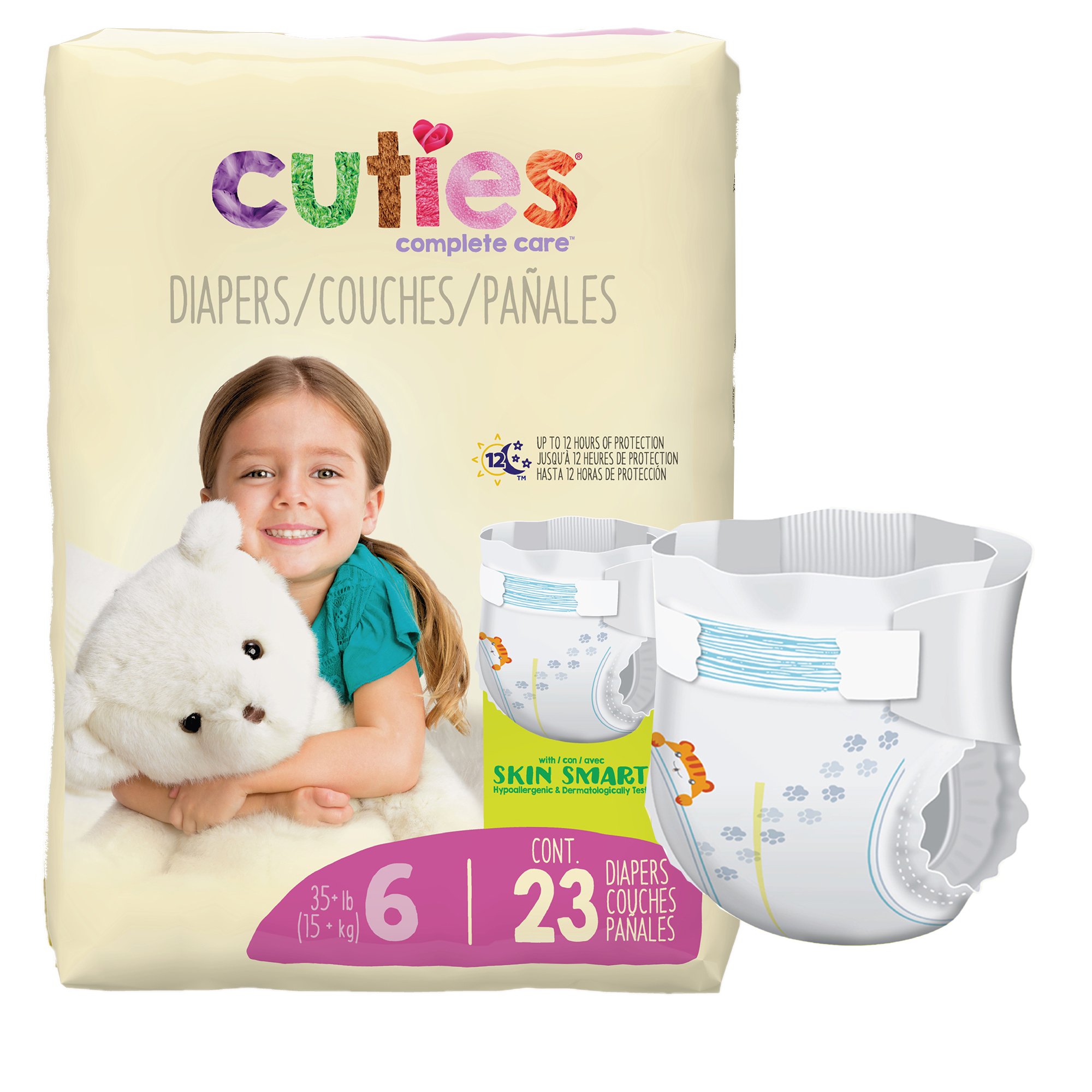 Cuties Complete Care Diapers, Size 6 MK 1206484