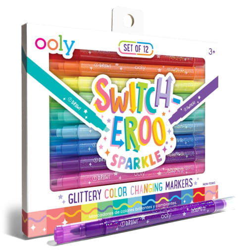 Switch-Eroo Sparkle Glittery Color Changing Markers