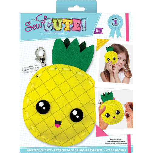 Sew Cute Felt Keychain Kit Pineapple