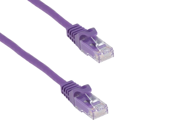 Cat6 Ethernet Patch Cable, Snagless, UTP, 20 ft, Purple