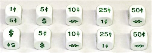 Money Dice (Set of 10)