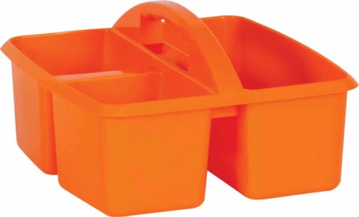 Orange Plastic Storage Caddies